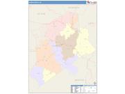 Gilmer <br /> Wall Map <br /> Color Cast Style 2025 Map