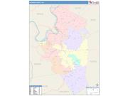 Jackson <br /> Wall Map <br /> Color Cast Style 2025 Map