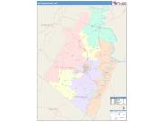 Jefferson <br /> Wall Map <br /> Color Cast Style 2025 Map