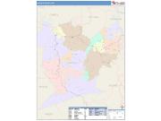 Lincoln <br /> Wall Map <br /> Color Cast Style 2025 Map