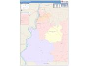 Marshall <br /> Wall Map <br /> Color Cast Style 2025 Map