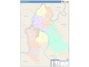 Mason <br /> Wall Map <br /> Color Cast Style 2025 Map