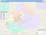 Mercer <br /> Wall Map <br /> Color Cast Style 2025 Map