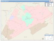 Monroe <br /> Wall Map <br /> Color Cast Style 2025 Map