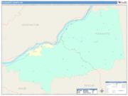 Pleasants <br /> Wall Map <br /> Color Cast Style 2025 Map