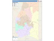 Preston <br /> Wall Map <br /> Color Cast Style 2025 Map