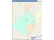 Summers <br /> Wall Map <br /> Color Cast Style 2025 Map