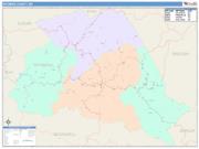Wyoming <br /> Wall Map <br /> Color Cast Style 2025 Map