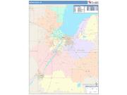 Brown <br /> Wall Map <br /> Color Cast Style 2025 Map