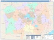 Dane <br /> Wall Map <br /> Color Cast Style 2025 Map