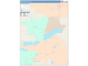 Green Lake <br /> Wall Map <br /> Color Cast Style 2025 Map