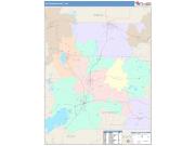 Jefferson <br /> Wall Map <br /> Color Cast Style 2025 Map