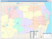 Racine <br /> Wall Map <br /> Color Cast Style 2025 Map