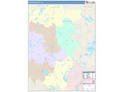 Washburn <br /> Wall Map <br /> Color Cast Style 2025 Map