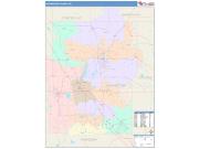 Washington <br /> Wall Map <br /> Color Cast Style 2025 Map