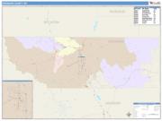 Sheridan <br /> Wall Map <br /> Color Cast Style 2025 Map