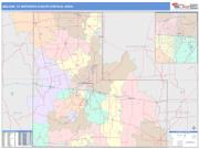 Abilene <br /> Wall Map <br /> Color Cast Style 2025 Map