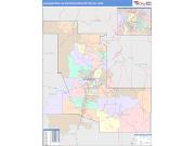 Albuquerque <br /> Wall Map <br /> Color Cast Style 2025 Map
