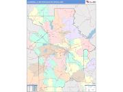 Alexandria <br /> Wall Map <br /> Color Cast Style 2025 Map