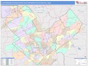 Allentown-Bethlehem-Easton <br /> Wall Map <br /> Color Cast Style 2025 Map