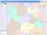 Ann Arbor <br /> Wall Map <br /> Color Cast Style 2025 Map