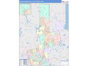 Bangor <br /> Wall Map <br /> Color Cast Style 2025 Map