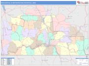 Binghamton <br /> Wall Map <br /> Color Cast Style 2025 Map