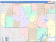 Bloomington <br /> Wall Map <br /> Color Cast Style 2025 Map