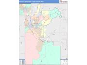 Boise City <br /> Wall Map <br /> Color Cast Style 2025 Map
