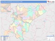 Charleston <br /> Wall Map <br /> Color Cast Style 2025 Map