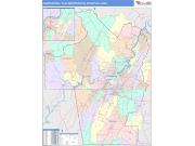 Chattanooga <br /> Wall Map <br /> Color Cast Style 2025 Map