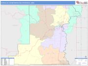 Corvallis <br /> Wall Map <br /> Color Cast Style 2025 Map