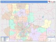 Dayton <br /> Wall Map <br /> Color Cast Style 2025 Map