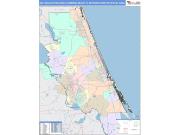 Deltona-Daytona Beach-Ormond Beach <br /> Wall Map <br /> Color Cast Style 2025 Map