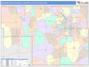 Des Moines-West Des Moines <br /> Wall Map <br /> Color Cast Style 2025 Map
