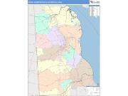 Dover <br /> Wall Map <br /> Color Cast Style 2025 Map