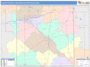 Elkhart-Goshen <br /> Wall Map <br /> Color Cast Style 2025 Map