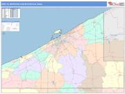 Erie <br /> Wall Map <br /> Color Cast Style 2025 Map