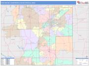 Fort Wayne <br /> Wall Map <br /> Color Cast Style 2025 Map