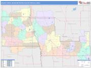 Grand Forks <br /> Wall Map <br /> Color Cast Style 2025 Map
