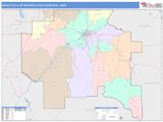 Great Falls <br /> Wall Map <br /> Color Cast Style 2025 Map