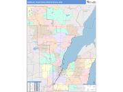Green Bay <br /> Wall Map <br /> Color Cast Style 2025 Map