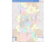 Greensboro-High Point <br /> Wall Map <br /> Color Cast Style 2025 Map