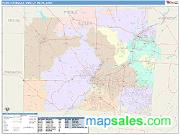 Hamilton-Middletown <br /> Wall Map <br /> Color Cast Style 2025 Map