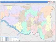 Huntsville <br /> Wall Map <br /> Color Cast Style 2025 Map