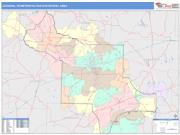 Jackson <br /> Wall Map <br /> Color Cast Style 2025 Map