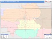 Kokomo <br /> Wall Map <br /> Color Cast Style 2025 Map