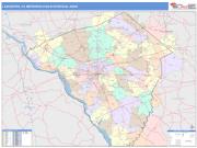Lancaster <br /> Wall Map <br /> Color Cast Style 2025 Map