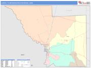 Laredo <br /> Wall Map <br /> Color Cast Style 2025 Map