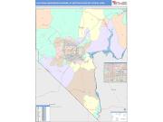 Las Vegas-Henderson-Paradise <br /> Wall Map <br /> Color Cast Style 2025 Map